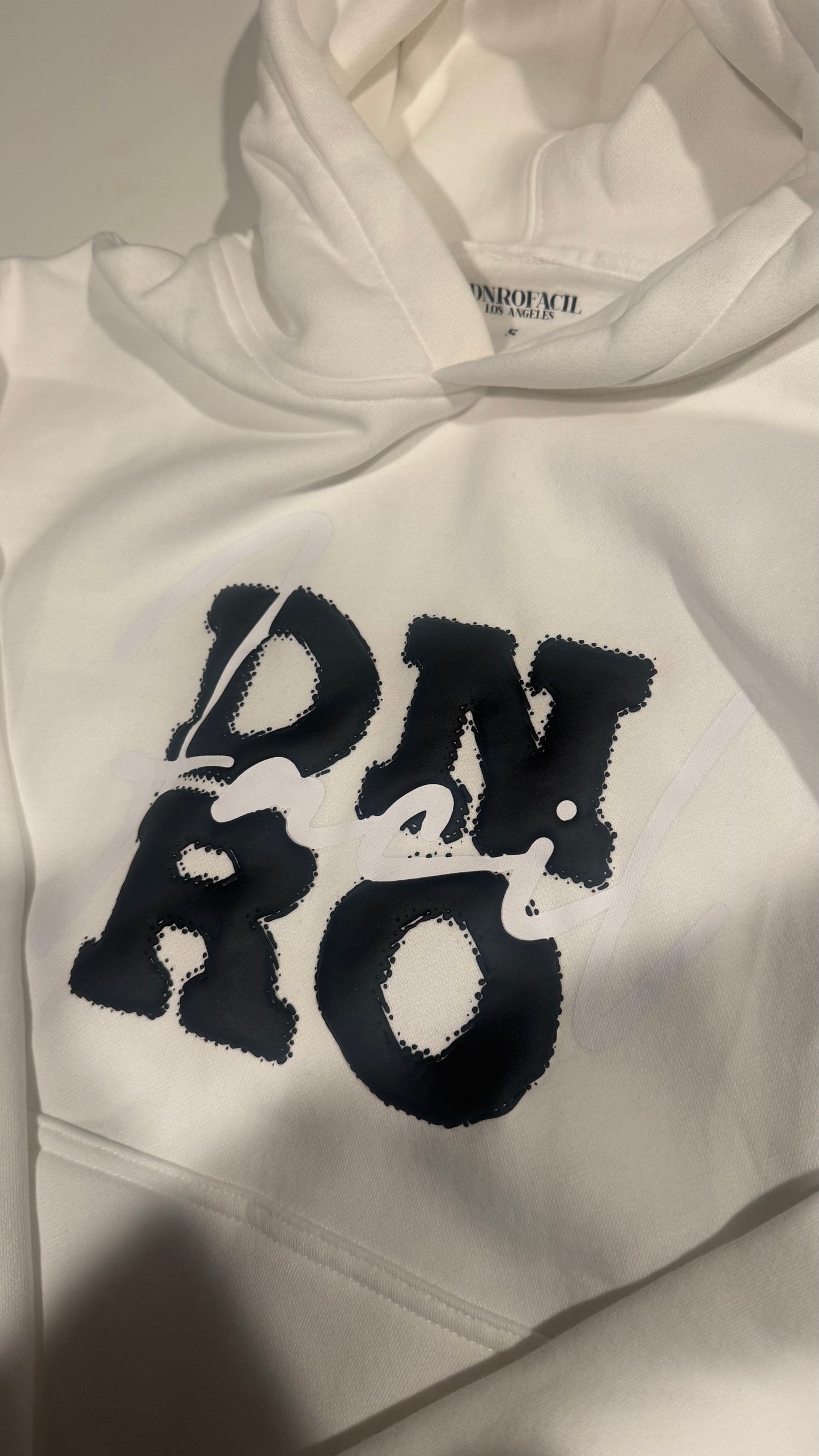 DnroFacil White Hoodie